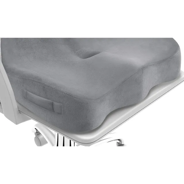 CushZone Ergonomic Sciatica Seat Cushion — Light Gray