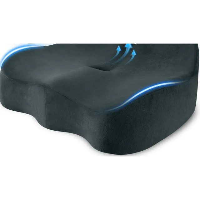 CushZone Ergonomic Sciatica Seat Cushion — Deep Green
